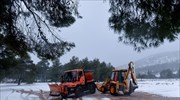 Αποκαταστάθηκε η κυκλοφορία στην Πάρνηθα