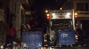 Πυρκαγιά εντός απορριμματοφόρου στη Σταδίου