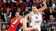 Euroleague: Μόνη στην κορυφή η ΤΣΣΚΑ Μόσχας