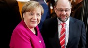 Πολιτική κρίση στη Γερμανία: Συνάντηση Μέρκελ - Σουλτς