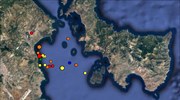 Αλλεπάλληλες ασθενείς σεισμικές δονήσεις μεταξύ Ραφήνας - Νέας Μάκρης