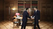 Στο Μέγαρο Μαξίμου ο Κυριάκος Μητσοτάκης