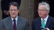 Συγχαρητήρια Γιούνκερ στον Ν. Αναστασιάδη