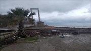 Λάρισα: Προβλήματα από την έντονη βροχόπτωση στα παράλια της Αγιάς