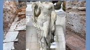 Headless statue of Aphrodite discovered during construction work at Thessaloniki metro