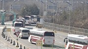 Λήξη Χειμερινών Ολυμπιακών: Επέστρεψαν οδικώς οι Βορειοκορεάτες