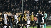 Raucous derby between PAOK Thessaloniki, AEK Athens interrupted