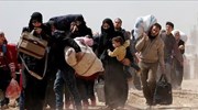 Mαζική έξοδος αμάχων από τη Συρία