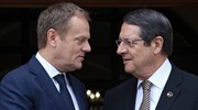 Για τις τουρκικές κινήσεις στην κυπριακή ΑΟΖ μίλησαν Τουσκ - Αναστασιάδης