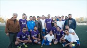 Σε αγώνα ποδοσφαίρου κατά του κοινωνικού αποκλεισμού συμμετείχε ο Κυρ. Μητσοτάκης