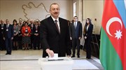 Με άνω του 80% επανεξελέγη πρόεδρος του Αζερμπαϊτζάν ο Αλίγεφ