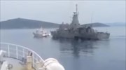 Reports: Turkish-flagged freighter apparently tries to ram Greek warship off Lesvos