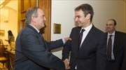 Συνάντηση Κυρ. Μητσοτάκη - Κ. Καραμανλή