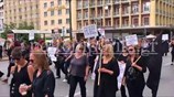 Συγκέντρωση για τις συντάξεις χηρείας στο κέντρο της Αθήνας
