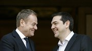 Τηλεφωνική επικοινωνία Τσίπρα-Τουσκ εν όψει της Συνόδου Κορυφής ΕΕ-Δυτικών Βαλκανίων