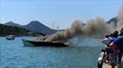 Πυρκαγιά σε ιστιοφόρο στη θαλάσσια περιοχή του Πόρτο Ράφτη