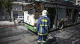Πυρκαγιά σε αστικό λεωφορείο στα Κάτω Πατήσια