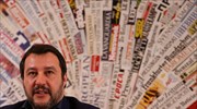 Μ. Σαλβίνι: «Απαγορευτικό» σε πλοία που μεταφέρουν μετανάστες και πρόσφυγες