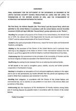 The text of landmark agreement to resolve fYRoM 