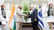 Indian president Kovind in Athens: Target for 2019 is one billion USD in bilateral trade