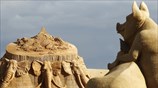 Γλυπτά από άμμο στη Λετονία