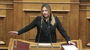 Φ. Γεννηματά: Όχι στα εκλογομαγειρέματά σας, ναι σε εκλογές εδώ και τώρα