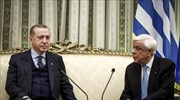 Τ. Ερντογάν σε Πρ. Παυλόπουλο: Έτοιμοι να παρέχουμε κάθε είδους βοήθεια στην Ελλάδα