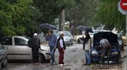 Προβλήματα στα βόρεια προάστια από τη νεροποντή