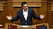 Greek PM praises news of jobless rate falling below 20%