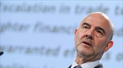 Μοσκοβισί: Η Ελλάδα μπορεί να παράγει πλεονάσματα και να συνεχίσει την ανάπτυξη το 2019