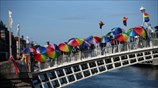 Διαμαρτυρία κατά την επίσκεψη του Πάπα στο Δουβλίνο