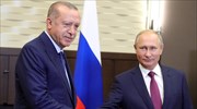Διμερή συνεργασία και Συρία στις συνομιλίες Πούτιν - Ερντογάν