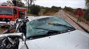 Σύγκρουση Ι.Χ. με τρένο στην Τιθορέα - Μία νεκρή και δύο τραυματίες