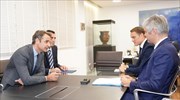 Με τους Λορέν Βοκιέ και Αβέρωφ Νεοφύτου συναντήθηκε ο Κυρ. Μητσοτάκης