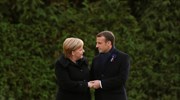Ενότητα και συμφιλίωση από Μέρκελ και Μακρόν 100 χρόνια μετά τον Α