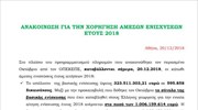 Πληρωμές άμεσων ενισχύσεων του 2018 από τον ΟΠΕΚΕΠΕ
