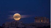 Acropolis under a full moon among National Geographic