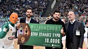 Ο μεγάλος νικητής του «Eza On Court» της Ελληνικής Ζυθοποιίας Αταλάντης παρέλαβε την επιταγή των €10.000