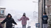 «Λευκό τοπίο» με προβλήματα και κλειστά σχολεία