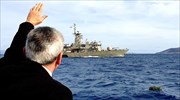 Ίμια: Στεφάνι στη θαλάσσια περιοχή από τον περιφερειάρχη Νοτίου Αιγαίου