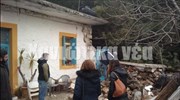 Σφακιά: Μεγάλος βράχος έπεσε πάνω σε σπίτι