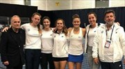 Στην 6η θέση του Fed Cup η Εθνική γυναικών