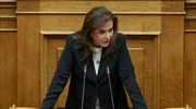 Ντ. Μπακογιάννη: Η κυβέρνηση αλλοιώνει το πολίτευμα