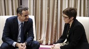 Mitsotakis emphasizes growth, jobs and border security in Munich; meeting with CDU
