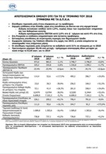 Οικονομικά Αποτελέσματα του Ομίλου ΟΤΕ Δ’ Τριμήνου και έτους 2018.