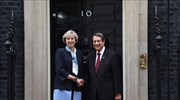 Το Brexit στο επίκεντρο της συνάντησης Αναστασιάδη - Μέι
