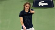 Ο Αλιαμίσε στο δρόμο του Τσιτσιπά στο Indian Wells