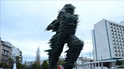 Artist says Greek culture minister asked him about swapping iconic glass sculpture with Skopje