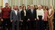 Ο Πρόεδρος της Δημοκρατίας, Προκόπης Παυλόπουλος, υποδέχτηκε τους αθλητές-υπότροφους του Ιδρύματος Λεβέντη