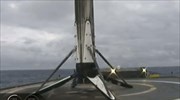 Γύρισε στη Γη αλλά… έπεσε από το πλοίο λόγω θαλασσοταραχής κομμάτι του Falcon Heavy